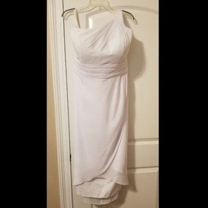 One-Shoulder Asymmetrical Chiffon Bridesmaid Dress